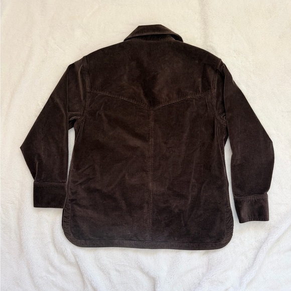 Madewell Corduroy Relaxed Shirt Jacket - Dark Carob - Large - Picture 3 of 16